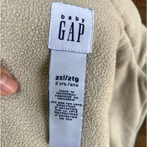 GAP Baby Zipper Front Fleece-Lined Puffer Vest Toddler 2T Green - Picture 5 of 7